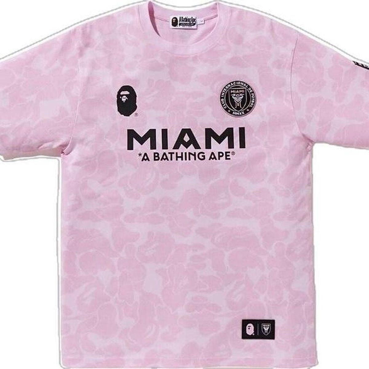 Bape X Inter Miami Football Tee