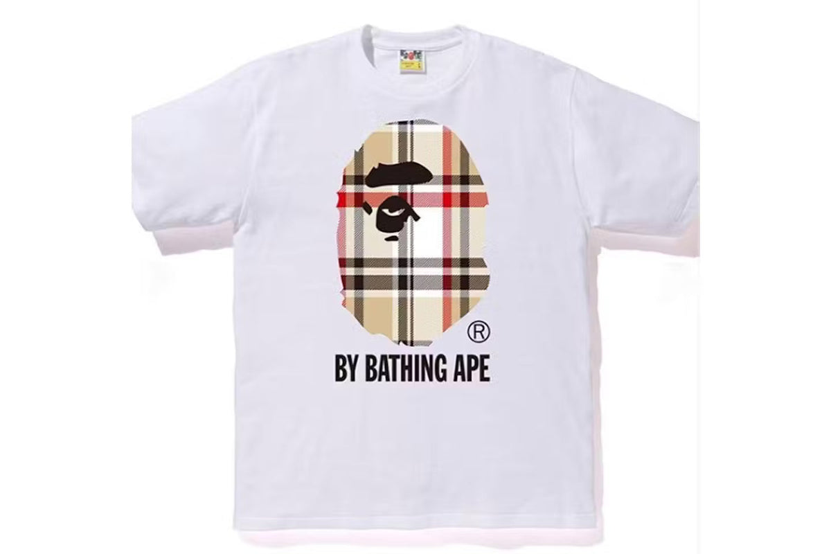 Bape A Bathing Ape Check By Bathing Tee