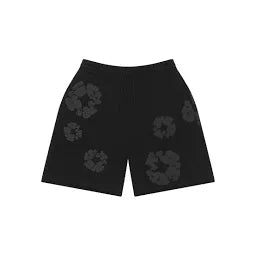 Denim Tears Wreath Shorts Black