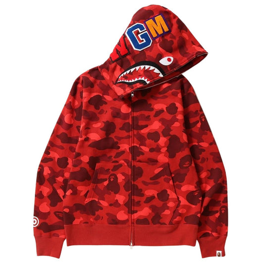 Bape shark camo hoodie